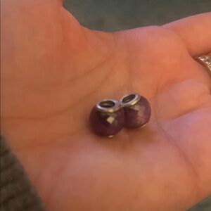 Pandora purple  Beaded Charm Bracelet Accessory- set of 2